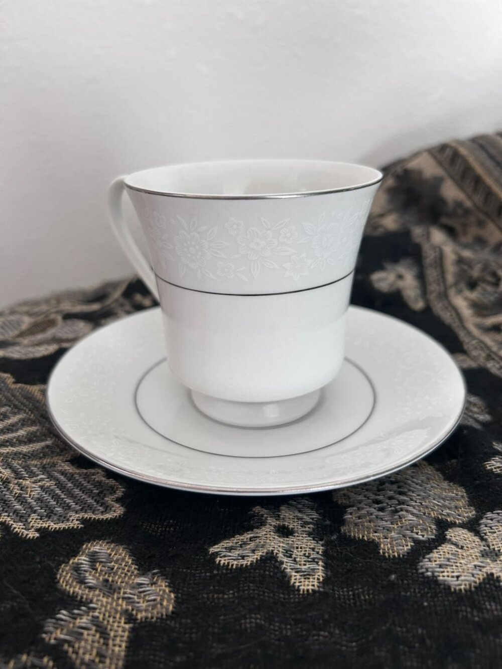Vintage Dynasty Fine China Eternal Footed Cup & Saucer Set